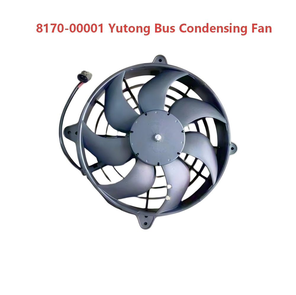 Bus Radiator Fan Yutong Bus Condenser Fan 8170-00001 | OEM Cooling Fan for Bus HVAC System