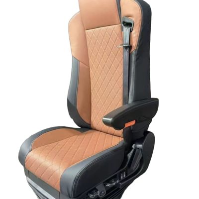 Premium Air Suspension Driver's Seat for Buses and Trucks with Temperature Range -40℃ to 85℃, 5-2000Hz Vibration Test, and 65mm Height Adjustment