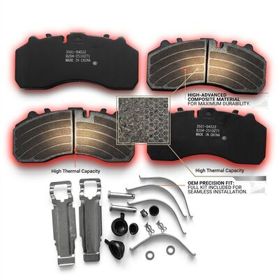 Yutong Bus Original Factory Brake Friction Plate Genuine OEM Brake Pad Replacement for Yutong City Bus Coach Series