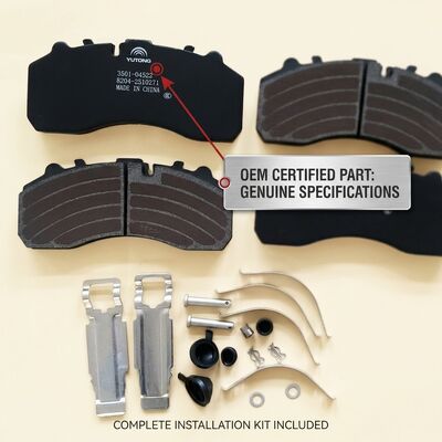 Yutong Bus Original Factory Brake Friction Plate Genuine OEM Brake Pad Replacement for Yutong City Bus Coach Series