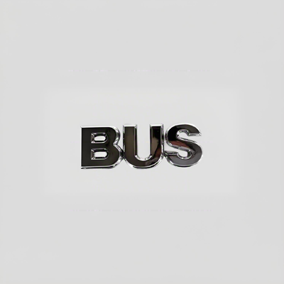 Higer Bus Nameplate Badge Small BUS Logo 39J03-21057 Height 40mm Replacement